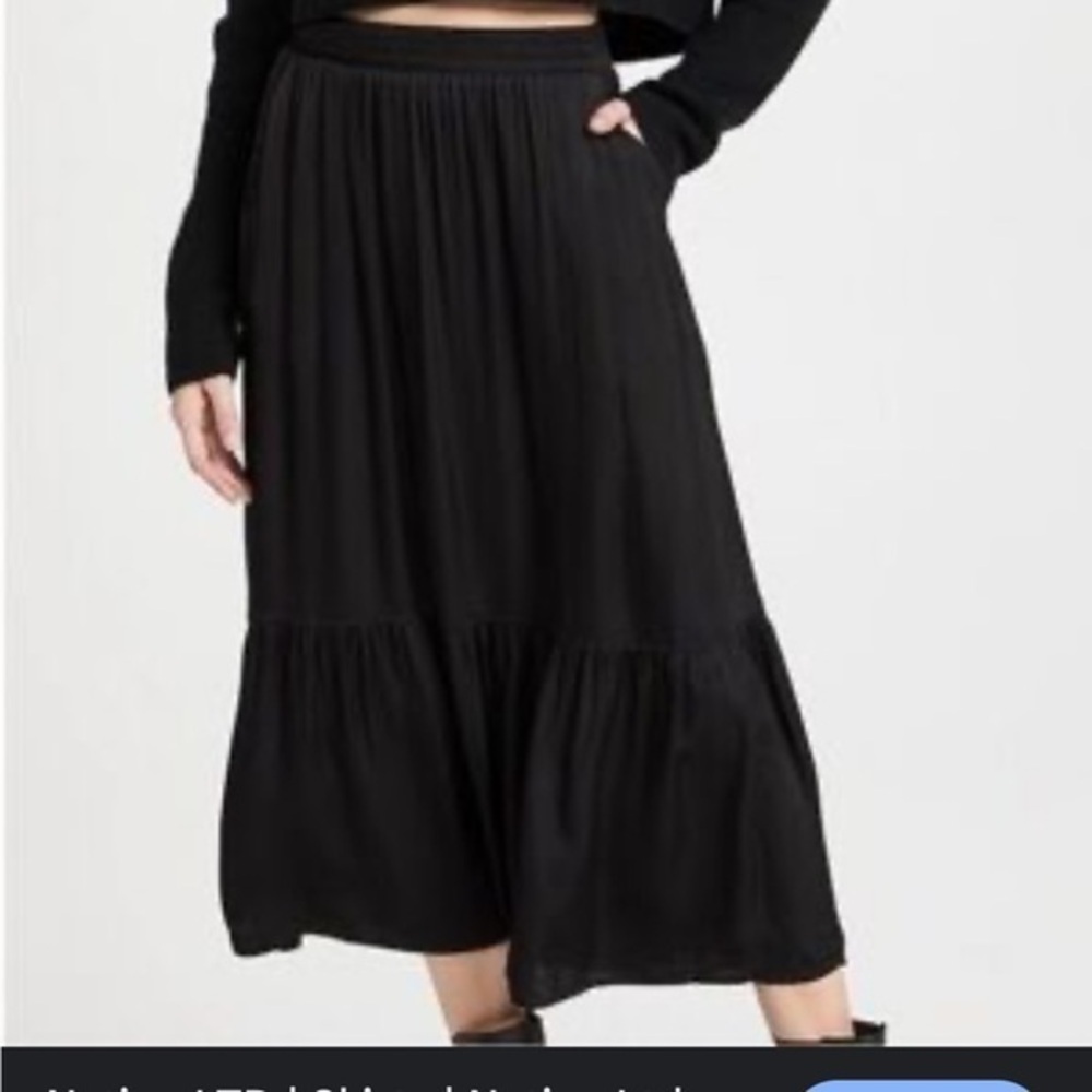 Nation LTD Black Maxi Skirt 100% Pima cotton